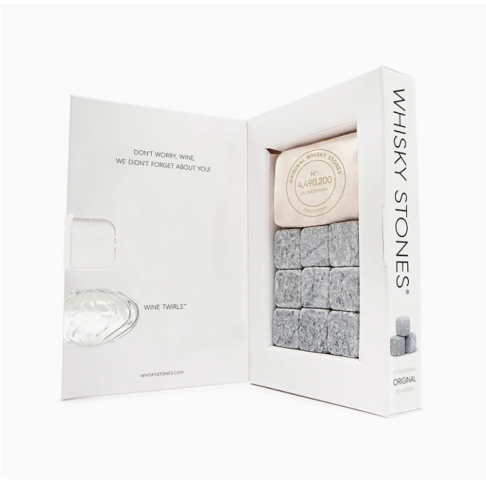 SEALED Original Whisky Stones Classic Teroforma Handcrafted Natural Soapstone